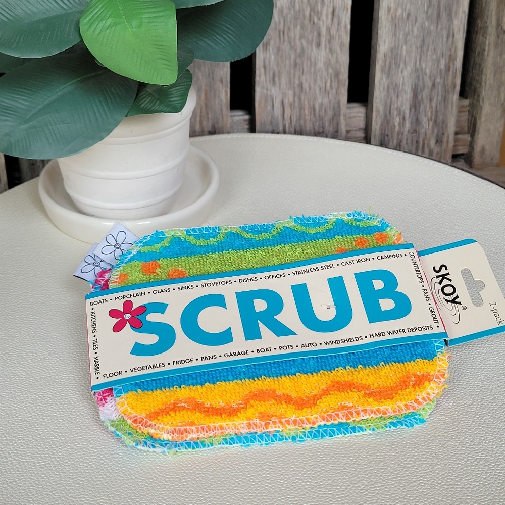 Skoy Vibrant Scrub Sponge Set of 2 - Picture 6 of 6